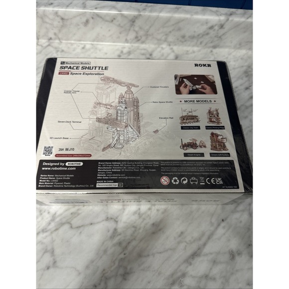 Space Shuttle Mechanical Model, Brand New-Sealed Box!